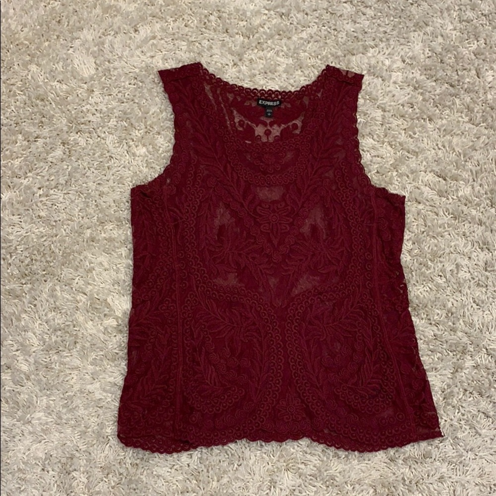 Maroon Express top